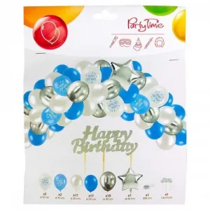 Arpex Party Set Geburtstagsballons für Jungen LUX - 53 Elemente (KP6739)