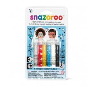 Snazaroo Boys Gesichtsmalstifte 6 Farben (1172038)