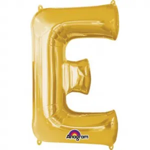 Folienballon Amscan Luftballon mini Buchstabe e gold (3302001)