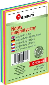 ELEKTROSTATISCHES NOTIZBUCH 75 X 100 MM 100 BLATT MISCHFARBEN