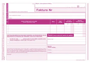 Offsetdruck Michalczyk i Prokop Rechnung steuerbefreite Tätigkeiten A5 80k. (198-3E)