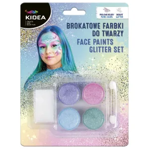 Derform kidea glitter face paint 4 Farben. (FDTBKA)
