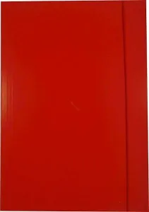 Kartonmappe mit Gummiband Barbara geklebt lackiert A4 Farbe: rot 350g (308)
