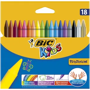 Bic Kids Plastidecor Kerzenstifte 18 Farben (829771)