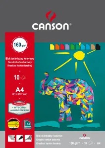 Canson technischer Farbblock A4 mix 160g 10k 210mm x 297mm (400075209)