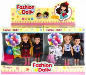 Mega Creative Jungen und Mädchen Puppe + Zubehör 150mm (481507)