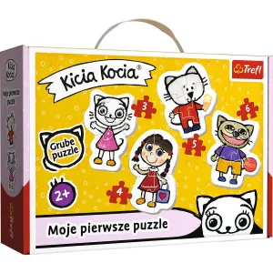 Puzzle Trefl Merry Kitty Katze Familie 3, 4, 5, 6 el. (36088)