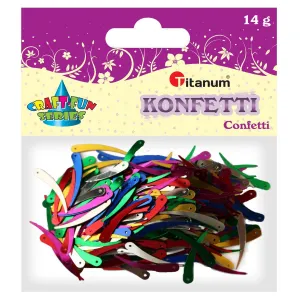 Titanum Craft-Fun Series Elfenbeinfarbenes Mischkonfetti
