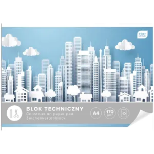 Interdruk technischer Block A4 weiß 170g 10k (BLT)