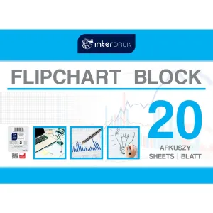 Interdruk Flipchart-Block A1 20k. 80g Scheck 1000mm x 640mm (FLI20#)