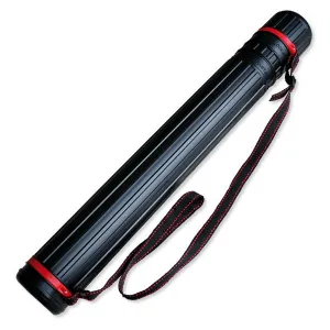 Verstellbares Rohr aus Titan-Kunststoff lang. 600-1100 mm ? 85 mm schwarz