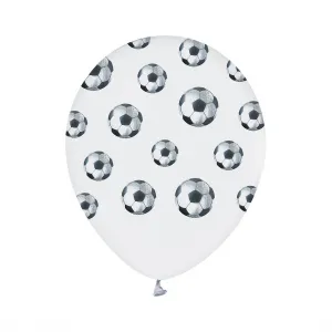 Godan Gummiballon Fußbälle 5 Stück weiß 12 Zoll (136GZ-PIN5)