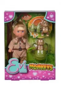 Simba Evi Puppe mit Äffchen 120mm (105733481)