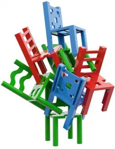 Trefl Arcade-Spiel Mistakos Kampf um Hocker (02075)