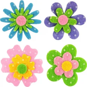 Titanum Craft-Fun Series 3D-Filz-Blumenaufkleber (M-02)