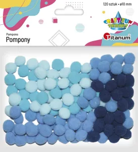 Titanum Craft-Fun Serie blau Pompons 120 Stück (282924)