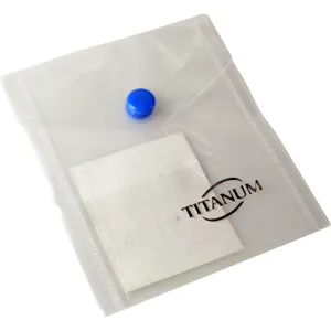 PP Titanum A7 vertikale Umschlagmappe weiß transparent (TKV7CL)
