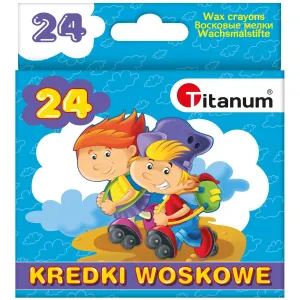 Titanum-Wachsmalkreiden 24 Farben