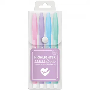 Radierbare Textmarker 4 Farben NEON